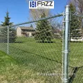 Fencing del collegamento a catena in acciaio zincato rivestito in PVC